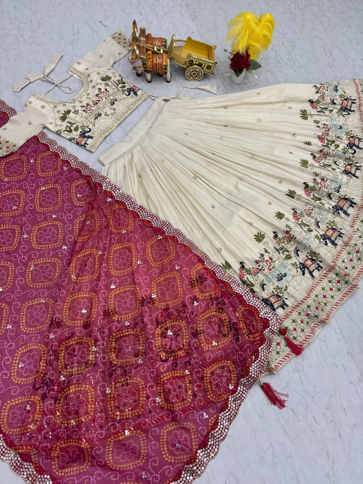 Women’s Designer Embroidered Lehenga Choli Set with Dupatta for Festive Occasions & Party Wear