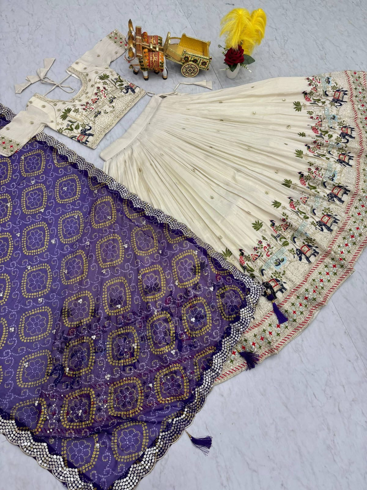Women’s Designer Embroidered Lehenga Choli Set with Dupatta for Festive Occasions & Party Wear