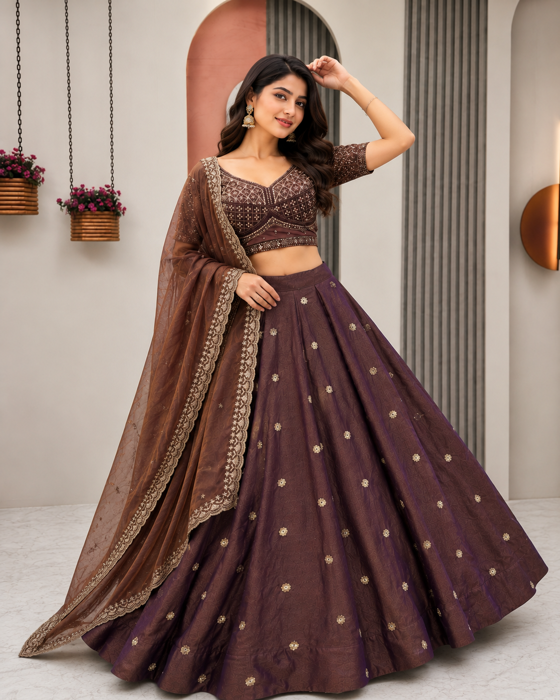 Women’s Premium Heavy Embroidered Lehenga Choli with Designer Dupatta – Festive & Wedding Wear