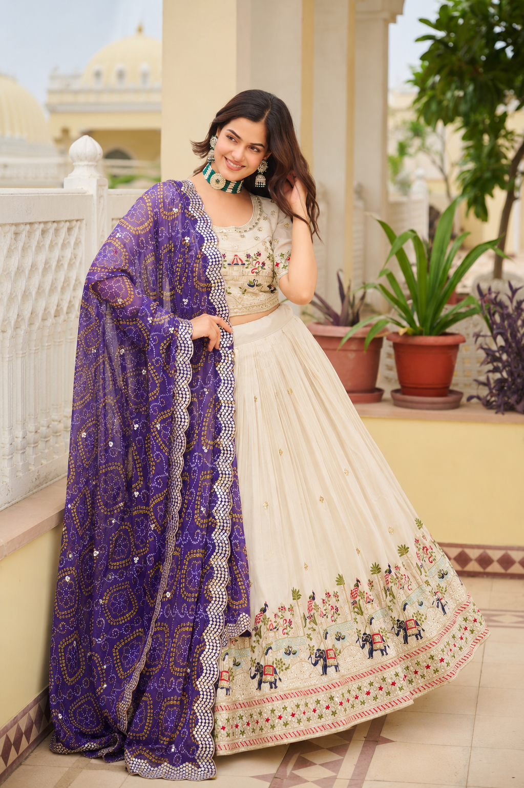 Women’s Designer Embroidered Lehenga Choli Set with Dupatta for Festive Occasions & Party Wear