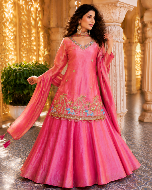 Women’s Premium Embroidered Anarkali Suit Set with Dupatta | Designer Ethnic Festive Wear