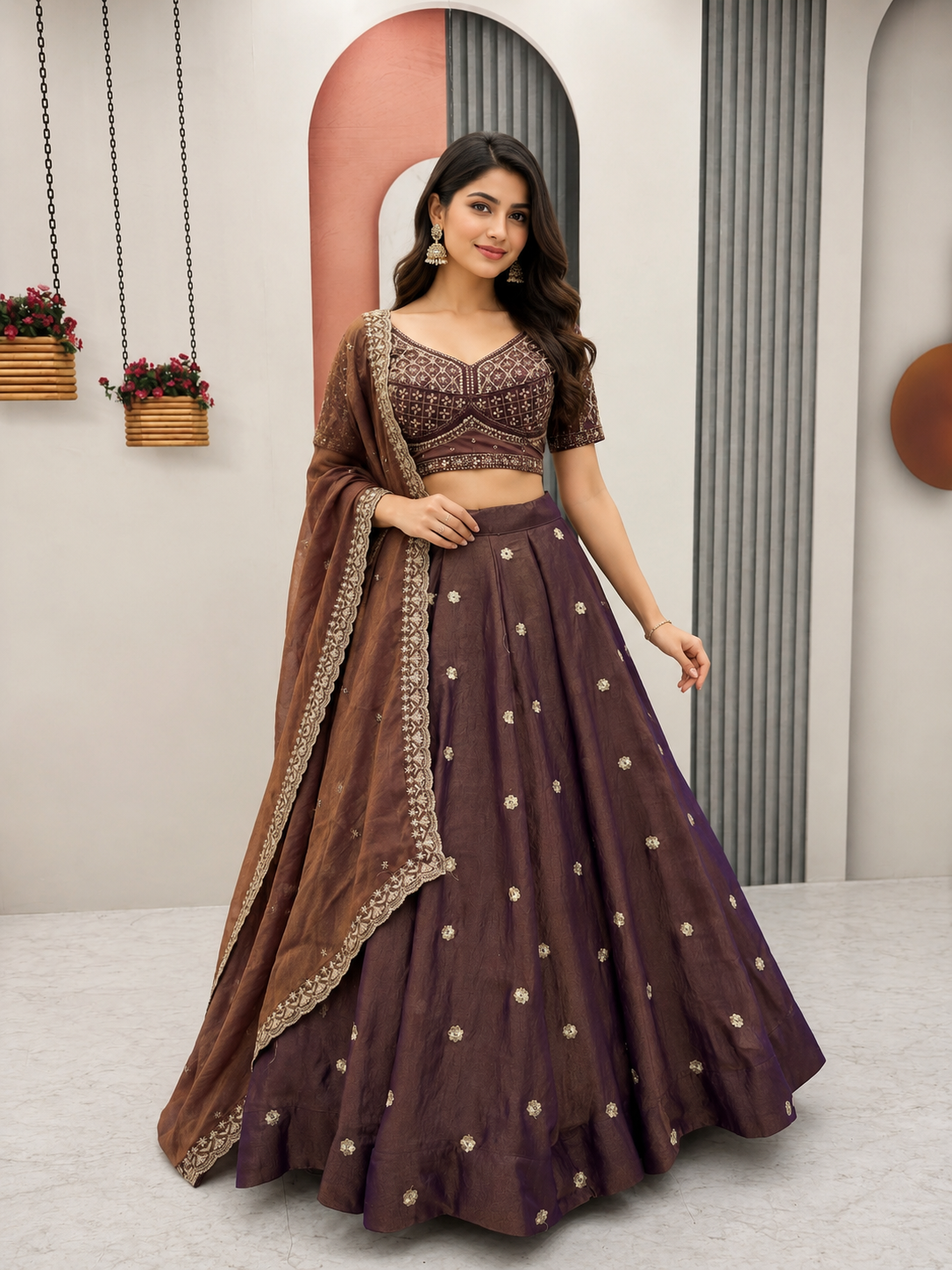 Women’s Premium Heavy Embroidered Lehenga Choli with Designer Dupatta – Festive & Wedding Wear