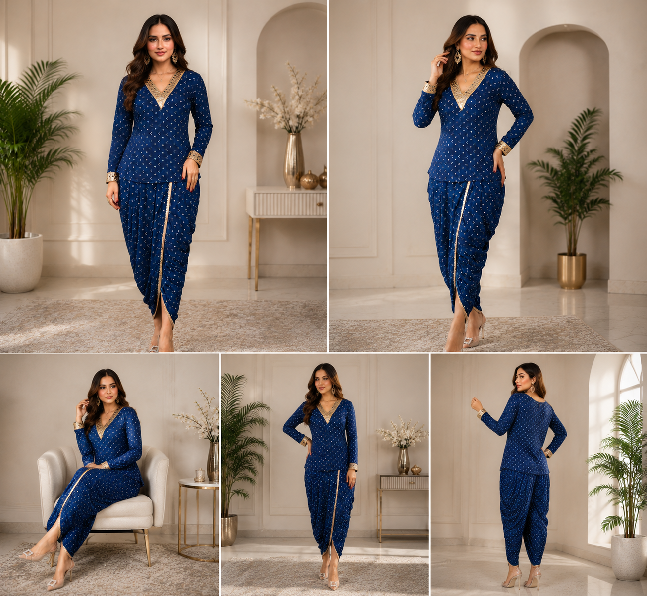 Women's Printed Dhoti Co-Ord Set | Elegant Ethnic Wear for Women