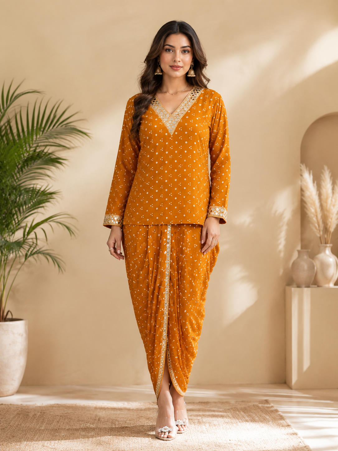 Women's Printed Dhoti Co-Ord Set | Elegant Ethnic Wear for Women