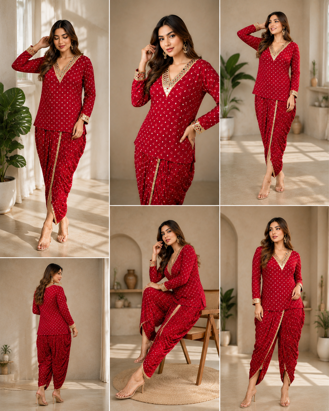 Women's Printed Dhoti Co-Ord Set | Elegant Ethnic Wear for Women