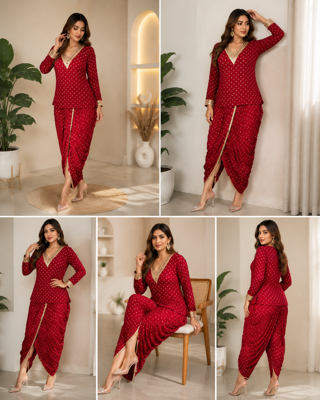 Women's Printed Dhoti Co-Ord Set | Elegant Ethnic Wear for Women