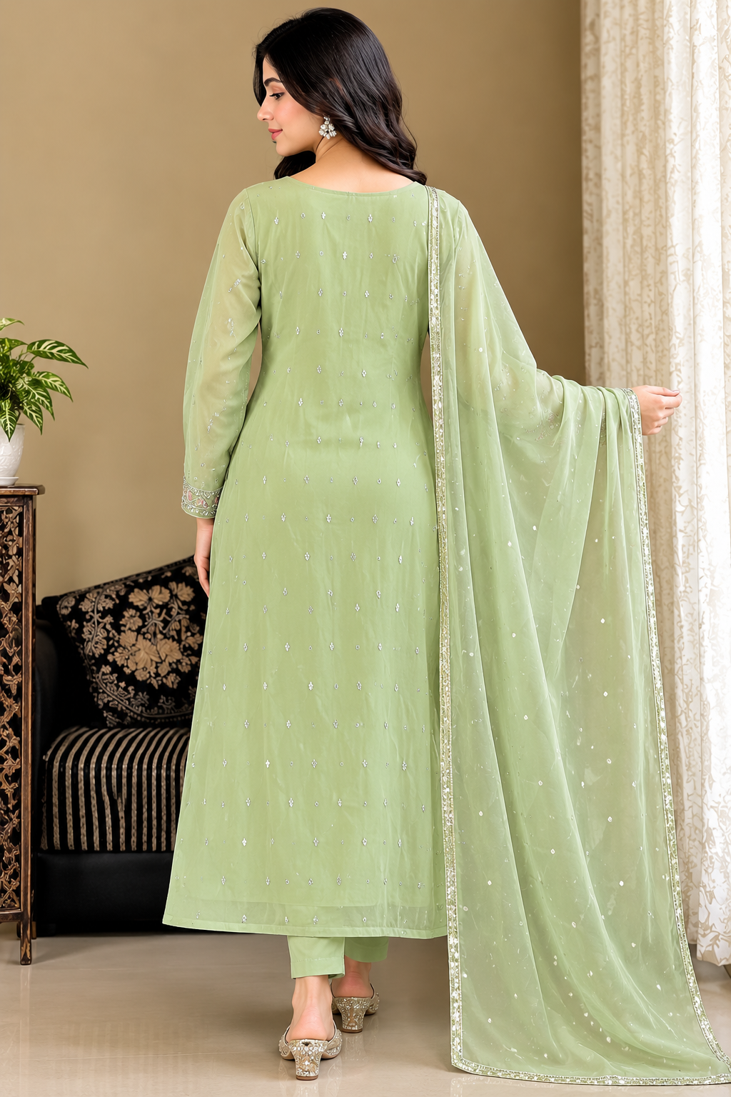 Women's Premium Embroidered Kurta Set with Elegant Dupatta for Festive Wear