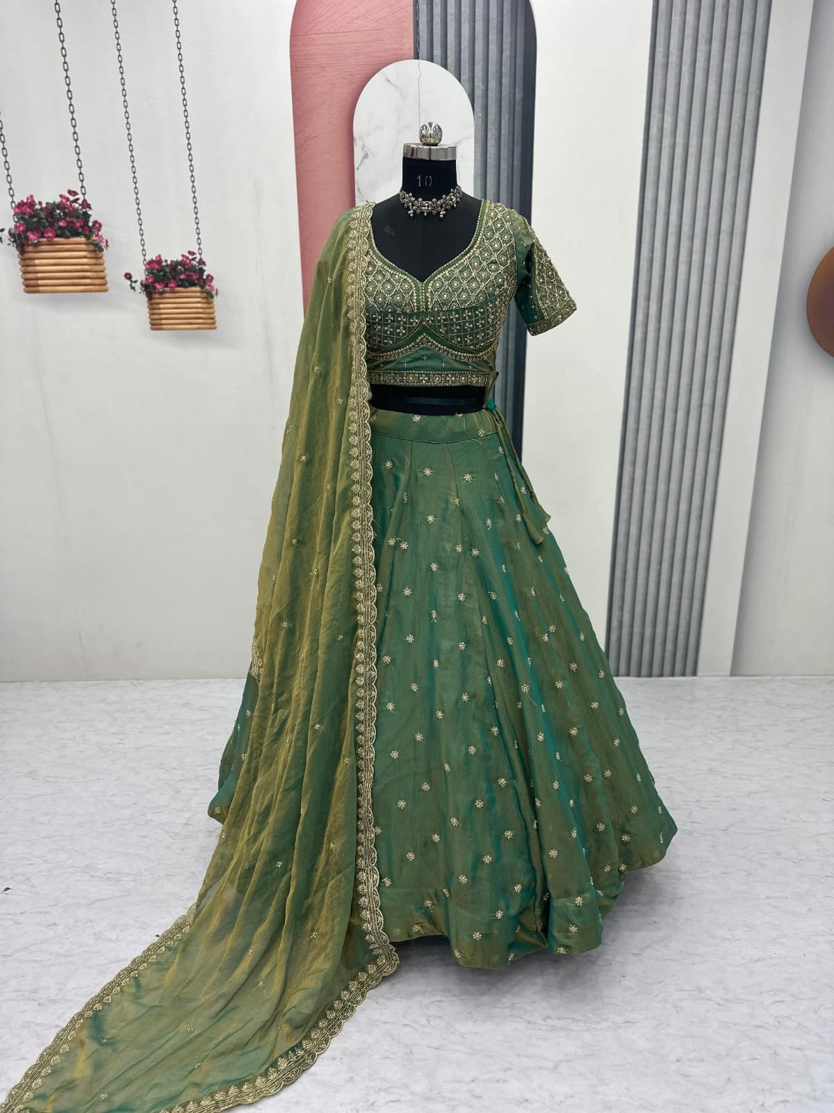 Women’s Premium Heavy Embroidered Lehenga Choli with Designer Dupatta – Festive & Wedding Wear